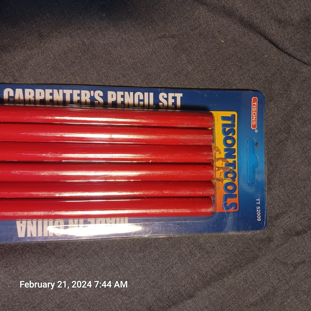Carpenter Pencils 12 Pack Large Red Pencils