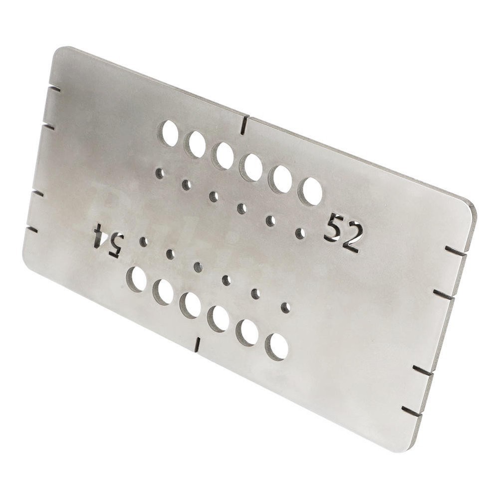 For Guitar String Through Body Ferrule Drill Guide Template, Dual-Spacing Design