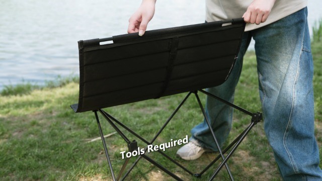 Portable Folding Camping Table with Carry Bag - Lightweight Beach Table for Outd
