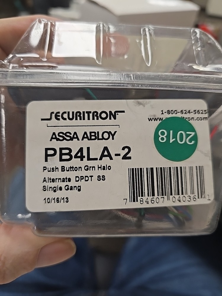 Securitron - PB4LA-2 - Securitron PB4LA-2 Push Button, Illuminated, (RS1019)