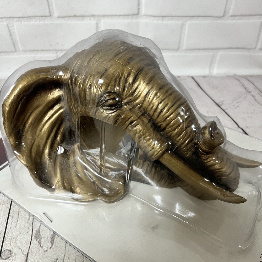 Vintage NOS Elephant Head Sconce Wall Hanging