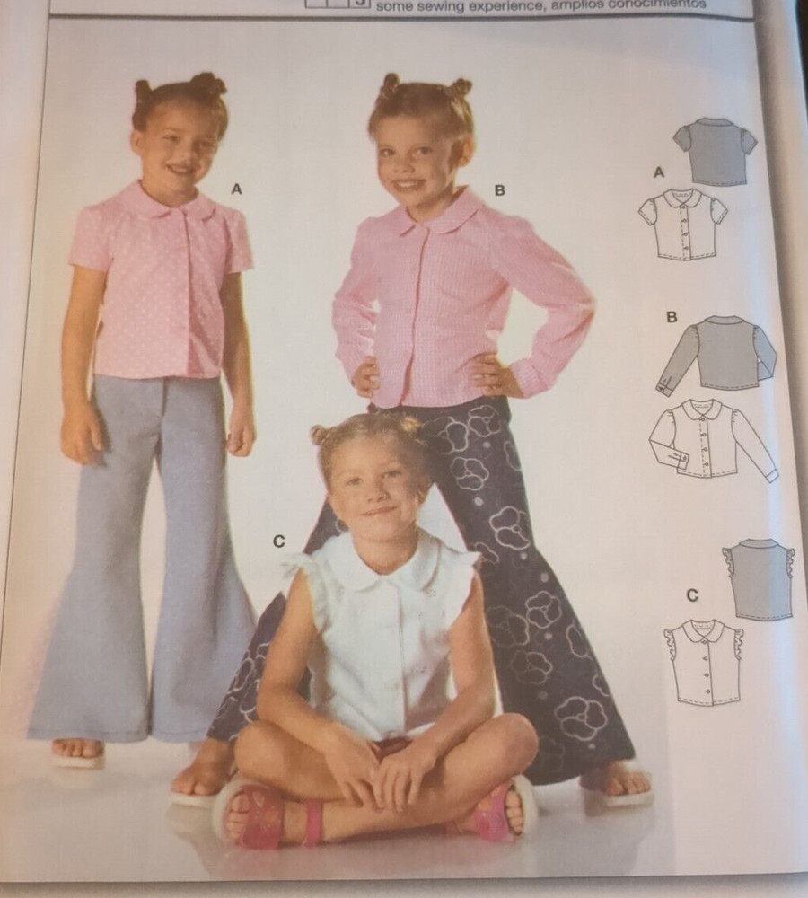 Burda Sewing Pattern # 9744 child's blouse size 3-8  UC/FF