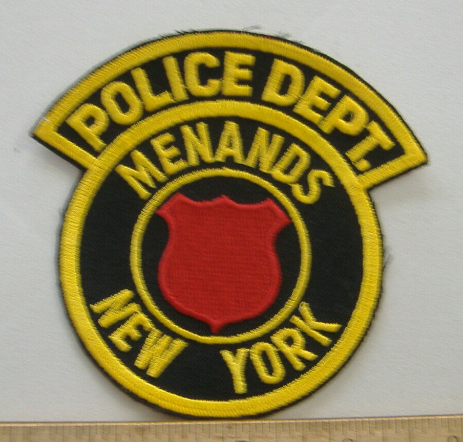 MENANDS  NEW YORK  POLICE FABRIC PATCH