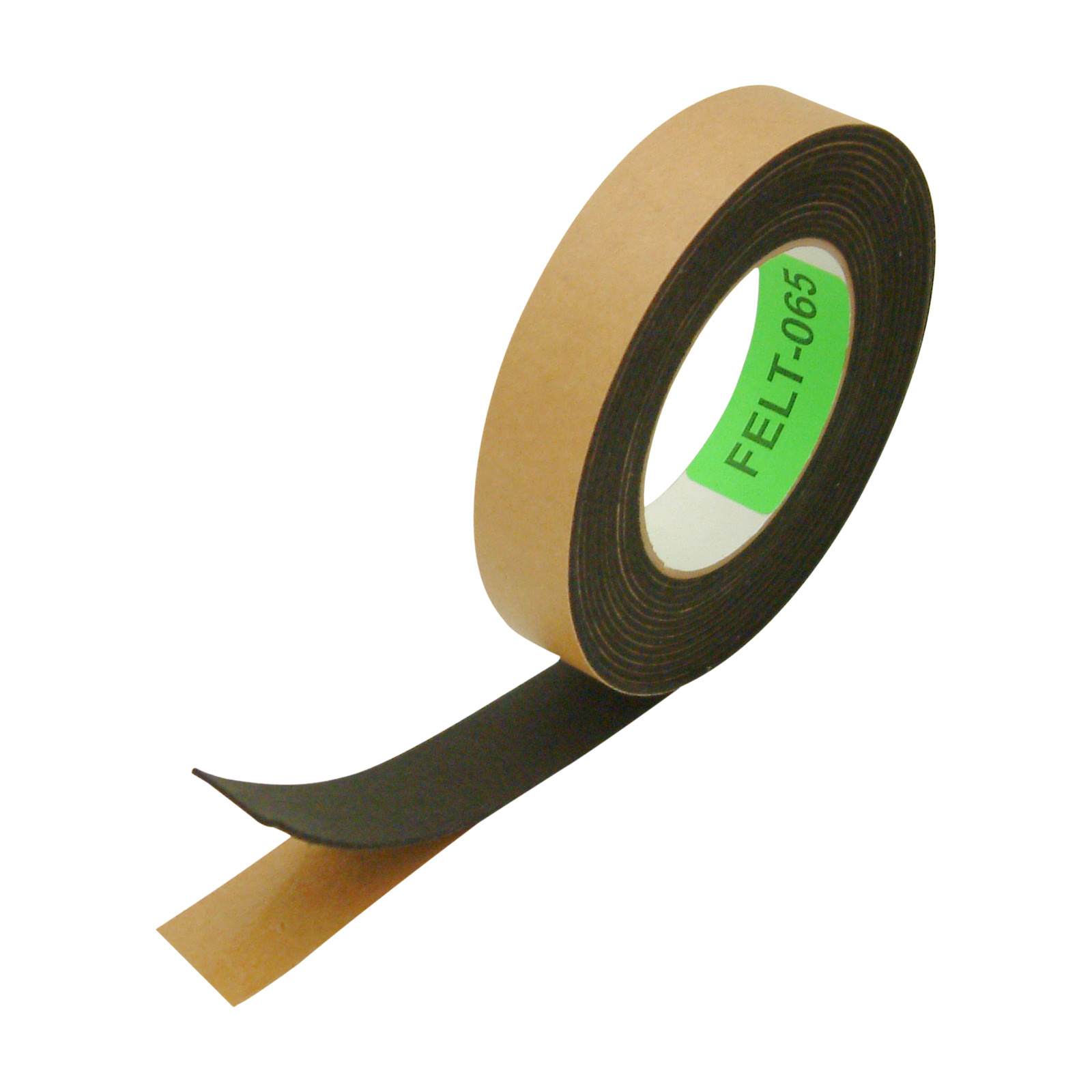 FindTape Polyester Felt Tape [1.5mm thick] (FELT-065): 1 in. x 10 ft. (Black)