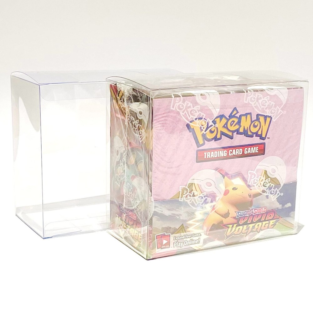 Pokemon Booster Box Protective Case (5 Pack) - Clear Plastic Display Box for ...