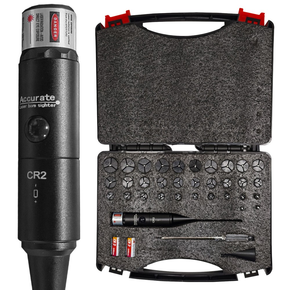 Professional Red Laser Bore Sight Kit for Multiple Caliber Upgraded Bore Sighter