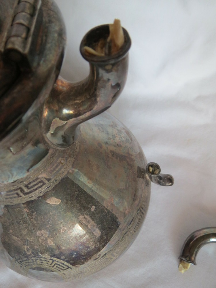 Antique Henniger German Silverplate Coffee Pot