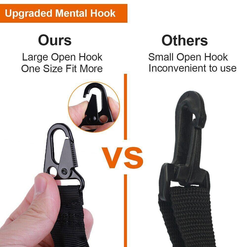 Two Point Sling Strap Rifle Gun Sling + 2pcs Push Button QD Quick Release Mount