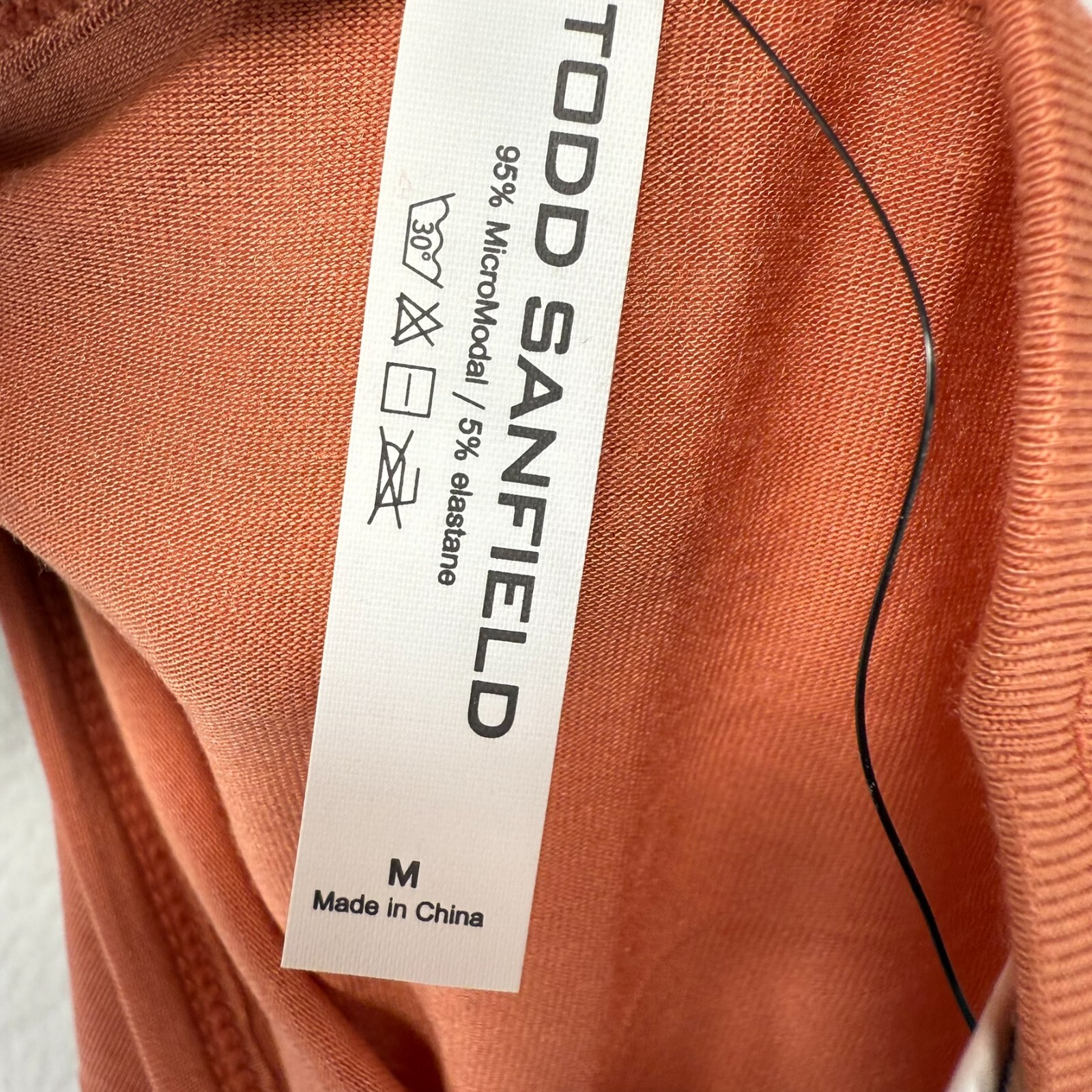 Todd Sanfield Underwear men's Medium Terracotta Essential Endurance Brief NEW