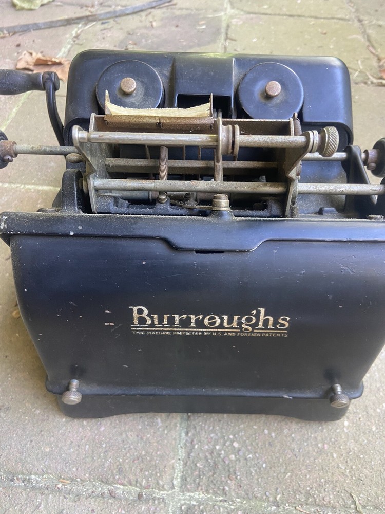1Burroughs Portable Adding Machine, Antique Vintage