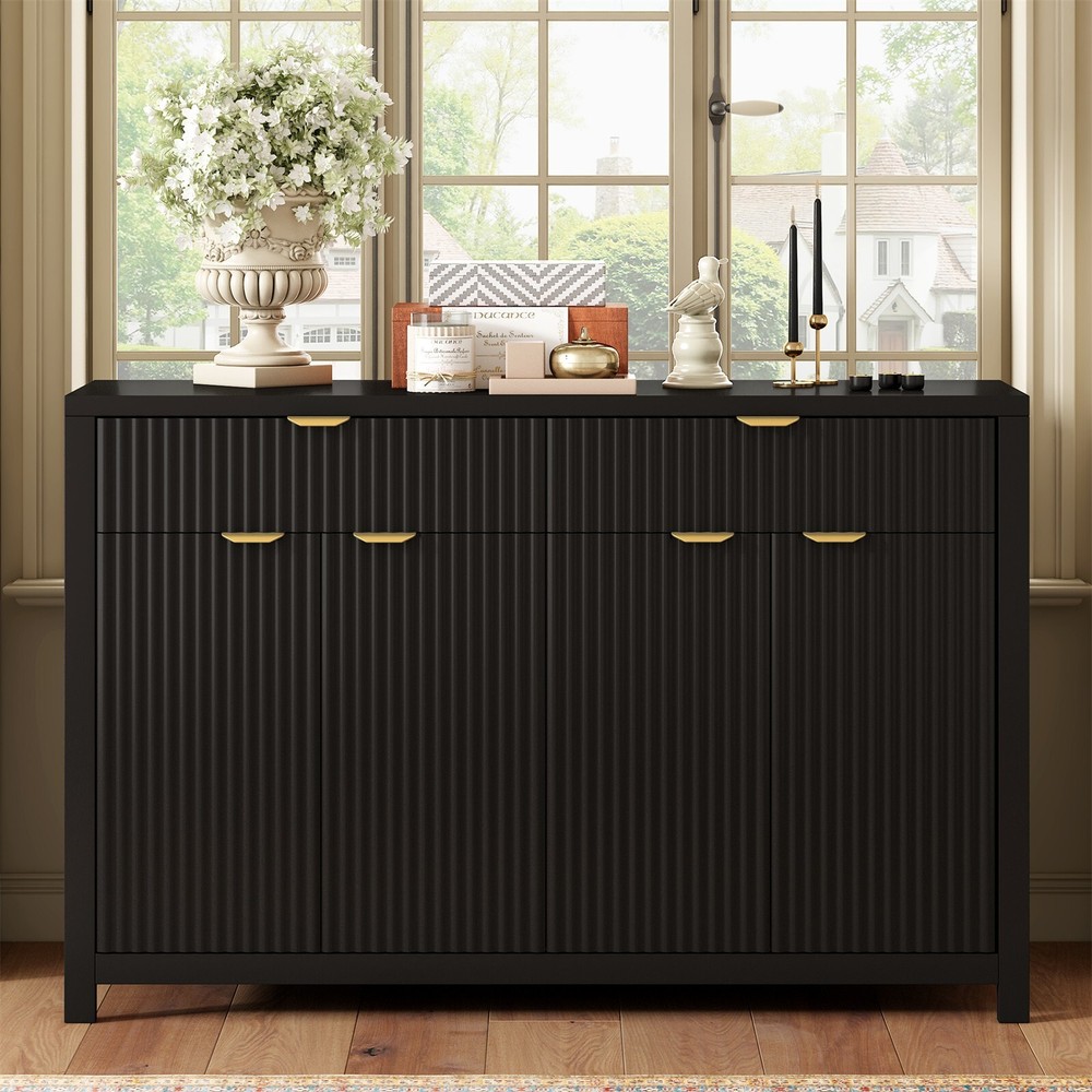 Entryway Sideboard Buffet Storage Cabinet Console Table with 2 Drawers
