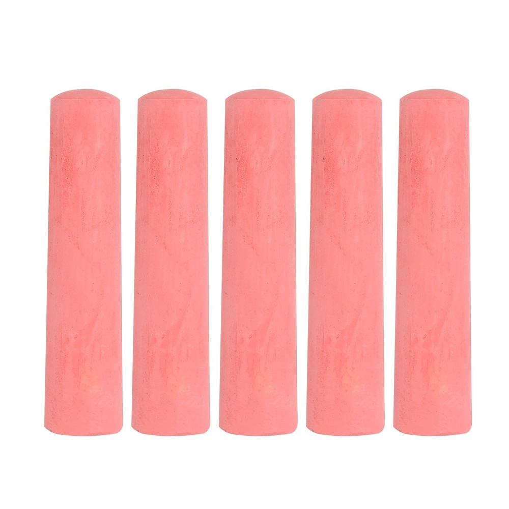 5 PCS Dustless Chalk, Red Sidewalk Chalk Large Solid Huge for Outdoor