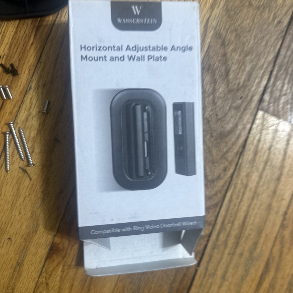 Horizontal Adjustable Angle Mount and Wall Plate for Ring Video Doorbell Wired