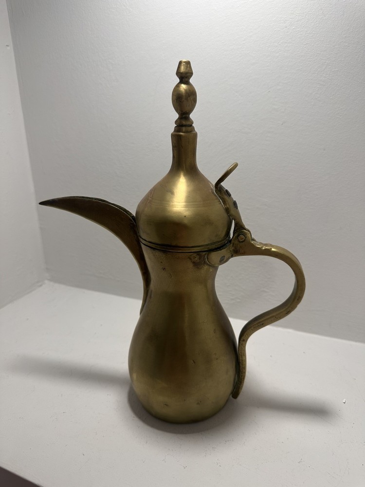 Authentic Antique 19th Cent Middle Eastern Dallah Coffee Pot. HEAVY !