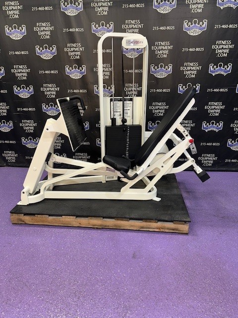Cybex VR2 Seated Leg Squat Press w / 500 Lb Stack - Belt Driven - Beast