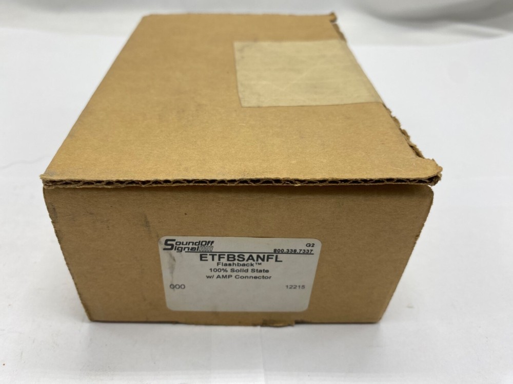 Sound Off Signal ETFBSANFL Flash Back with Amp connector