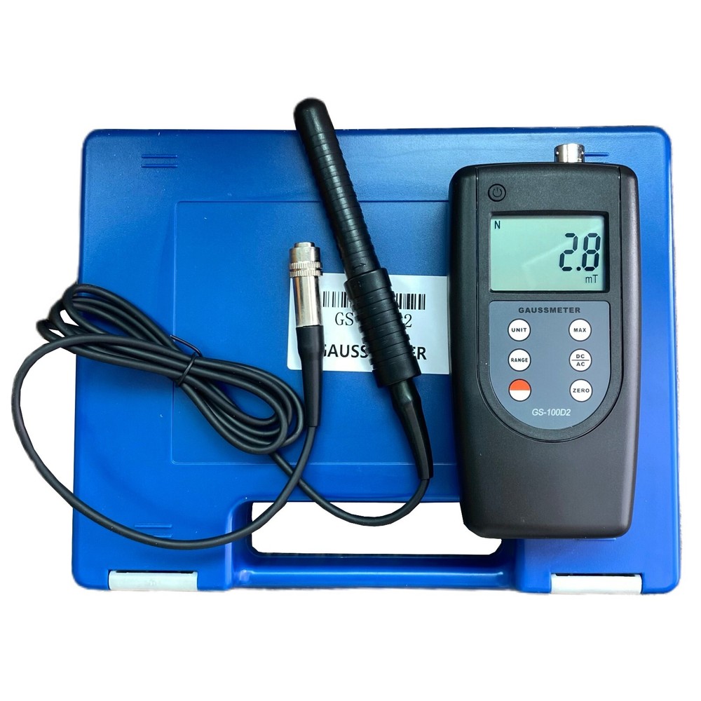 Portable Gaussmeter Tesla Tester 200mT/2000mT Range Conversion with Hall Sensor