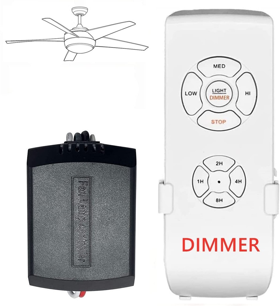 Ceiling Fan  Remote Control Kit with a  Mini Receiver Fan  Timing Speed Dimmer