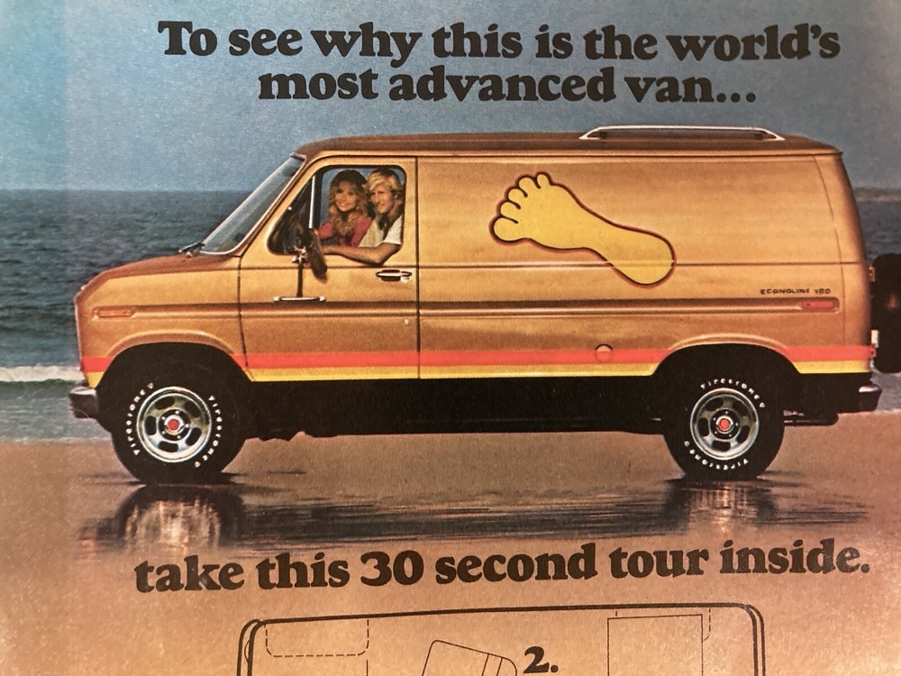 1977 Ford Econoline Van Print Ad