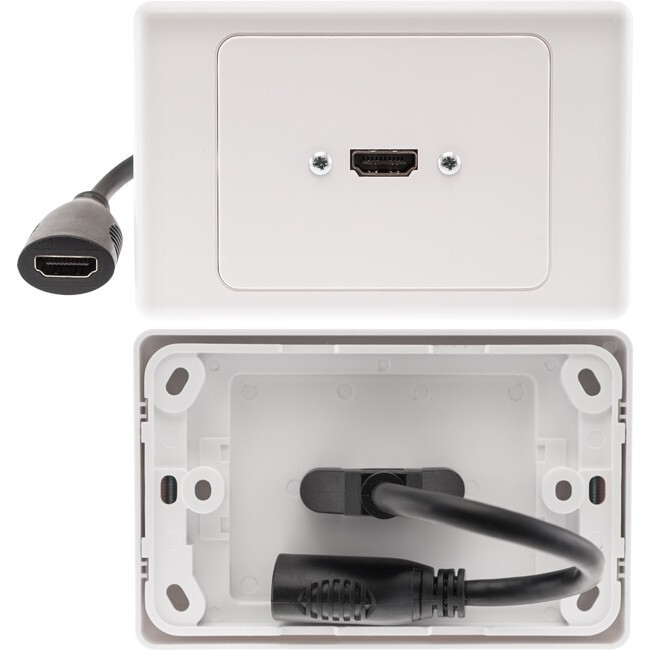 10 Pack - Pro2 HDMI1H 1X HDMI HORIZONTAL WALL PLATE