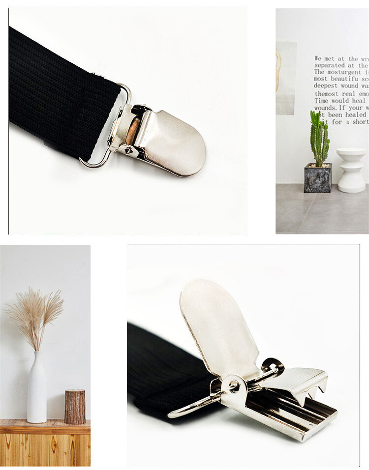 4Bed Sheet Fasteners Adjustable Elastic Suspenders Straps Mattress Covers Clips