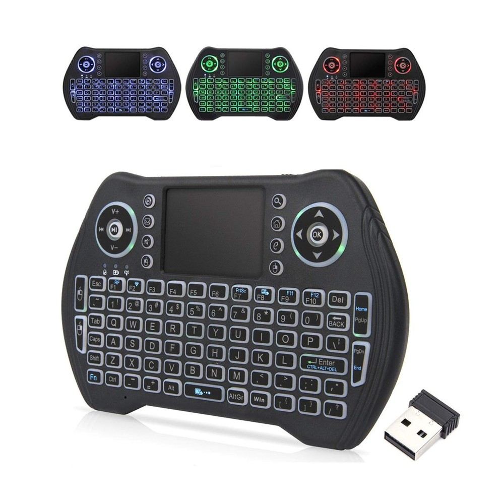 Mini Wireless Keyboard Touchpad Remote for Smart TV PC
