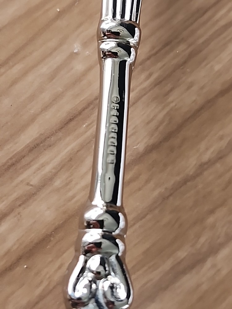 Godinger Olde Copenhagen Soup Ladel Silver Plated Needs Cleaning 12.5"