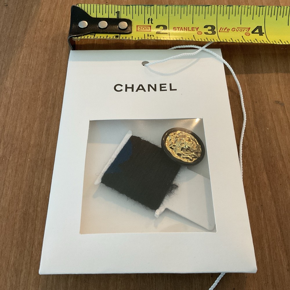 Authentic Chanel Gold Lion button & Thread Cardigan NEW