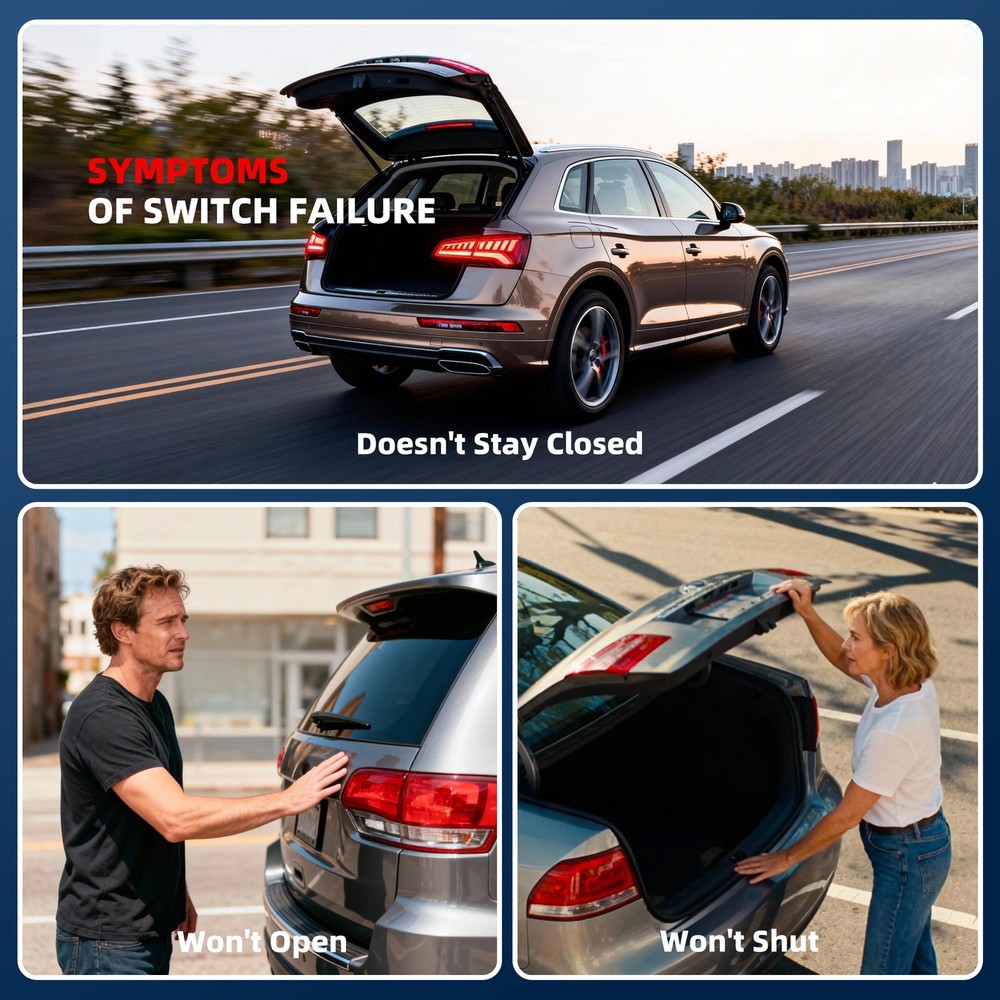 8E0827574C Rear Trunk Hatch Tailgate Handle Switch For AUDI A4 B6 A5 A6 C6 A8 D4