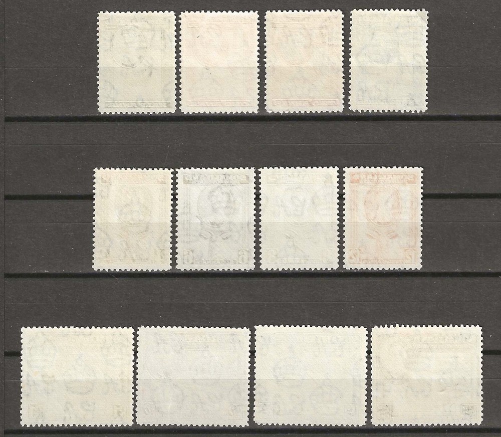 SOMALILAND 1942 SG 105/116 MINT