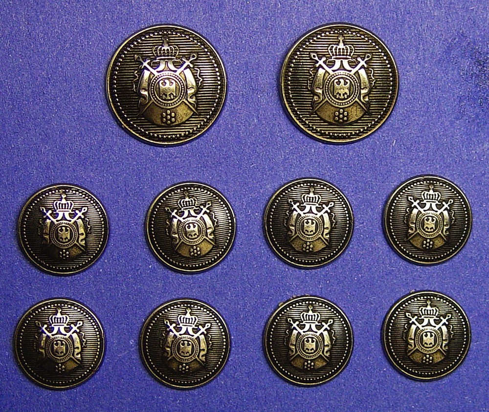 GOTTSCHALKS replacement buttons 10 dark silver solid metal Good Used Condition