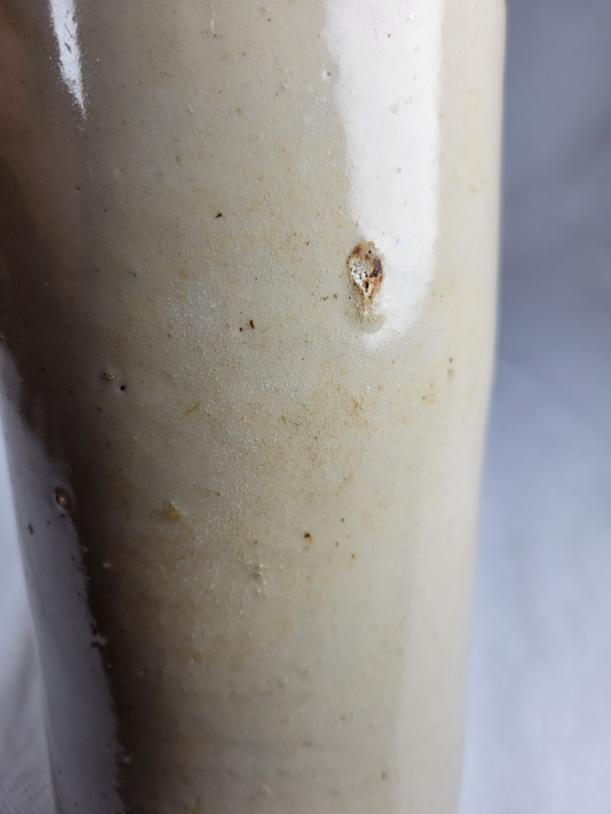 Stoneware Ink Bottle Vintage Gibbs Tamworth 26cm High 10cm Diameter Rare Prop