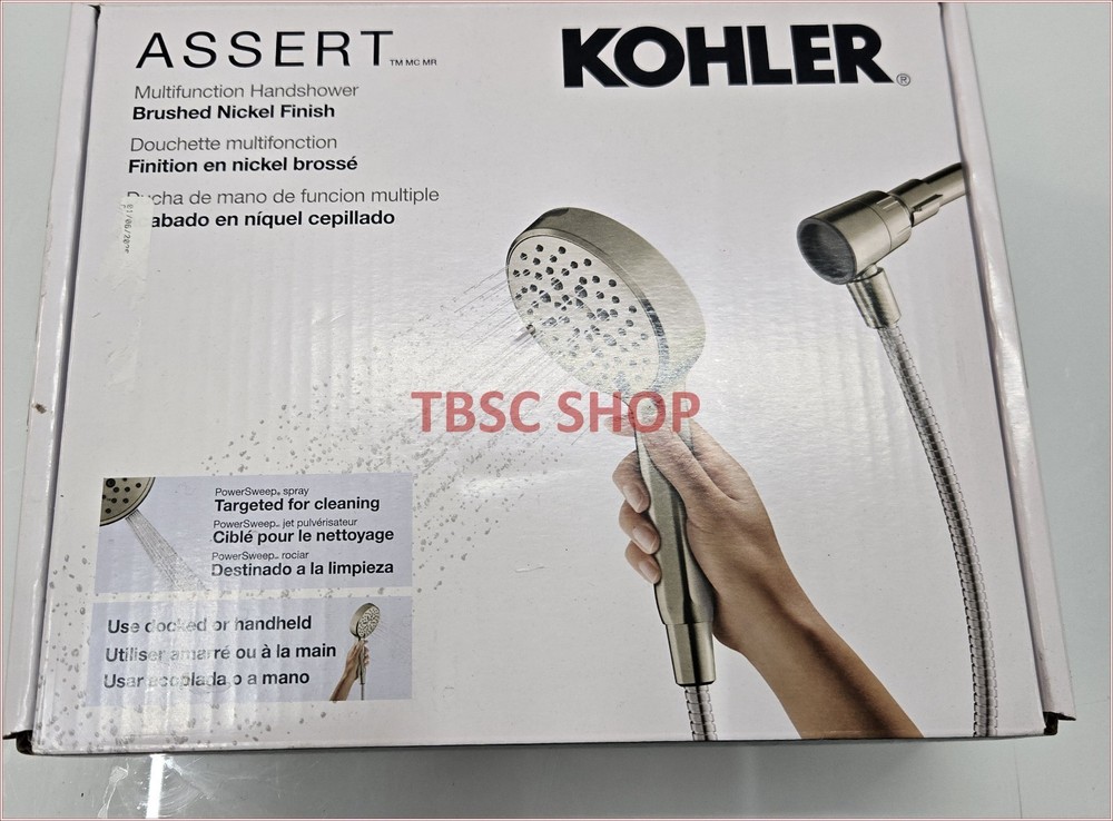 Kohler Assert Multifunction 1.75GPM Handshower  Brushed Nickel  Used open Box