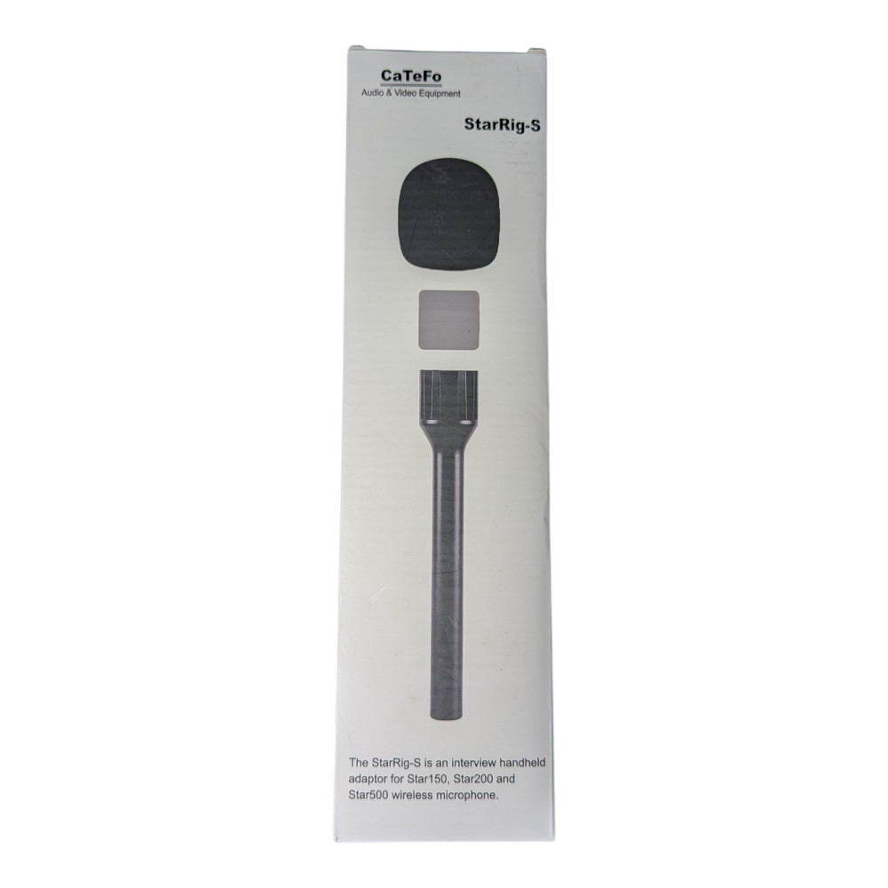 CaTeFo Wireless Interview Microphone Adapter Handheld Mount Adapter-New Sealed
