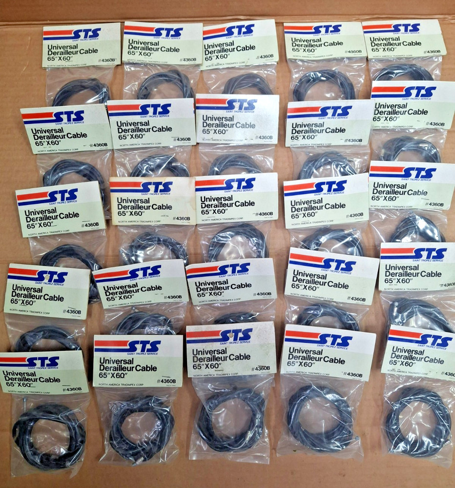 DERAILLEUR CABLE 65" CABLE 60" HOUSING (BOTH THREE SPEED AND REGULAR ENDS) 25pcs