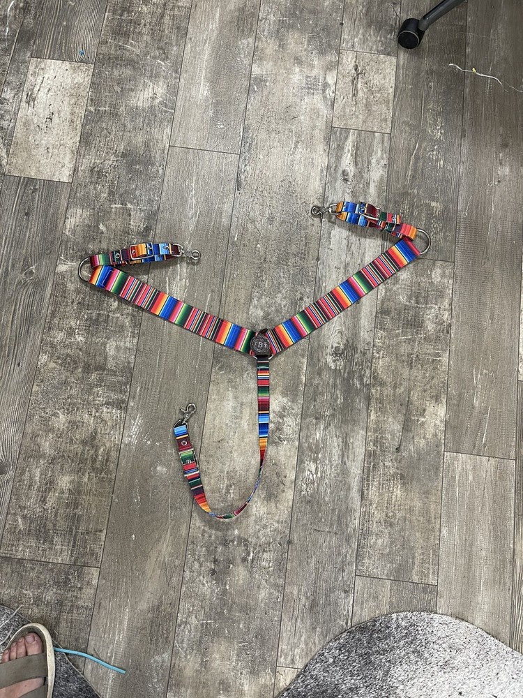 nylon horse breast collar Serape Design