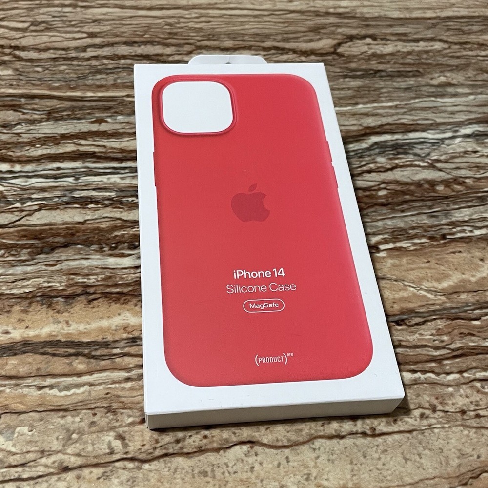 New Genuine Apple  Silicone Case for iPhone 14 - Red