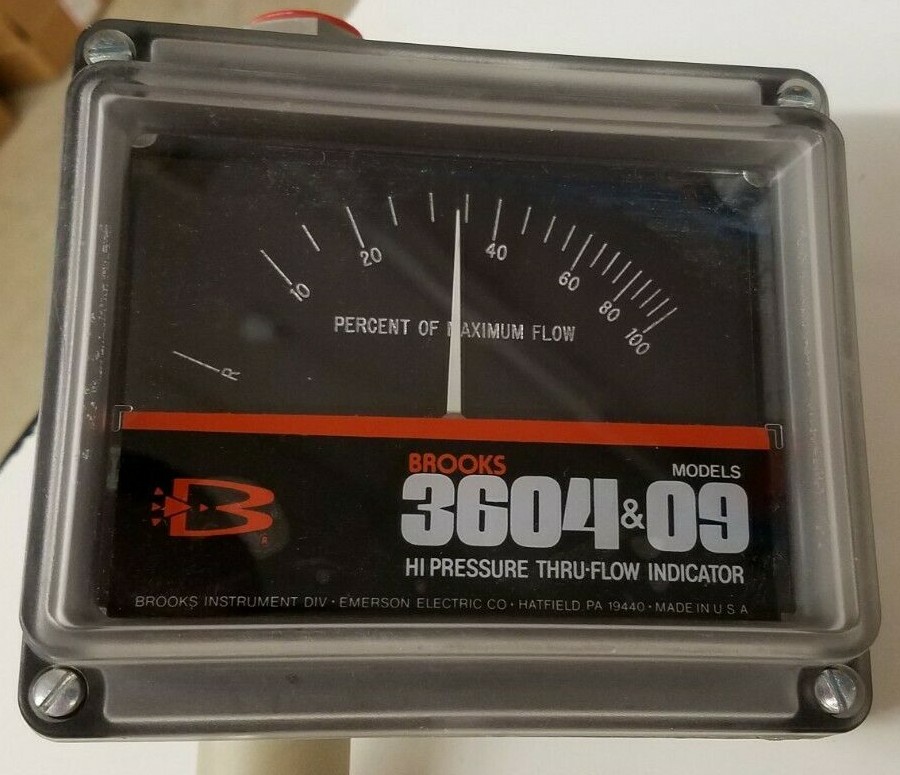 Brooks 1/2" NPT High Pressure Thru-Flow Indicator 3604EA1A6C1A