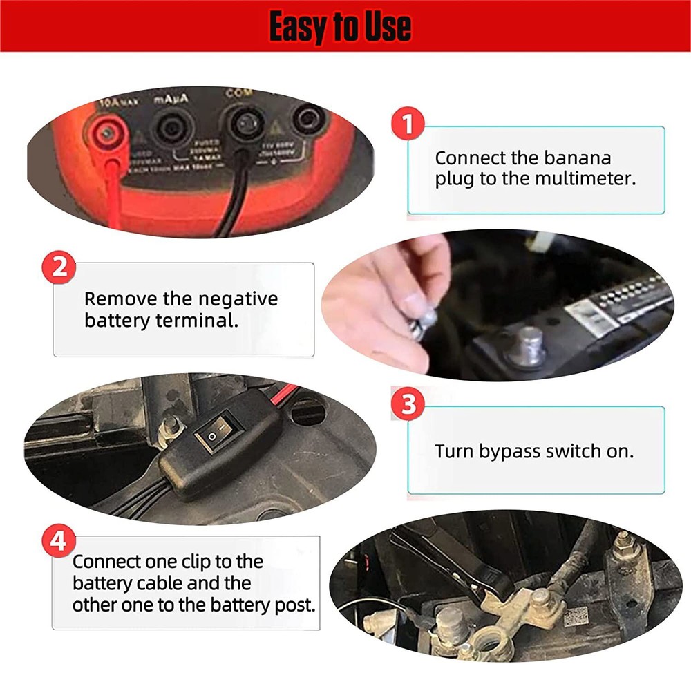 Car Parasitic Drain Tester Voltage Diagnostic Tool for Current Battery Testing