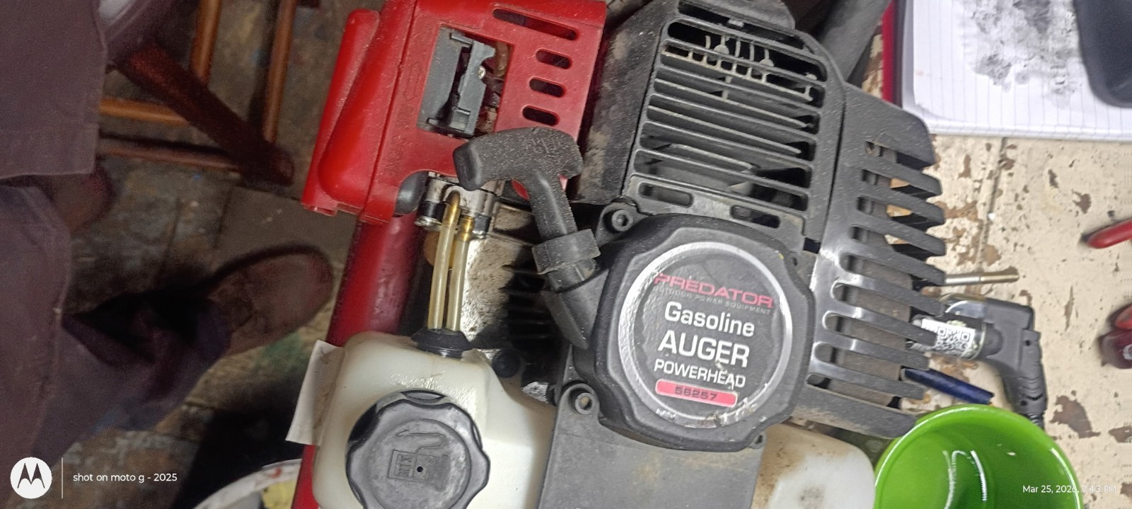 Predator 2 HP (52cc) Auger Power head With 6" Diameter with extension