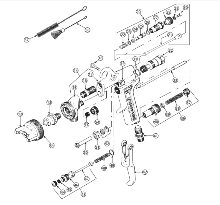 BINKS MODEL 7 spray gun. Excellent condition.