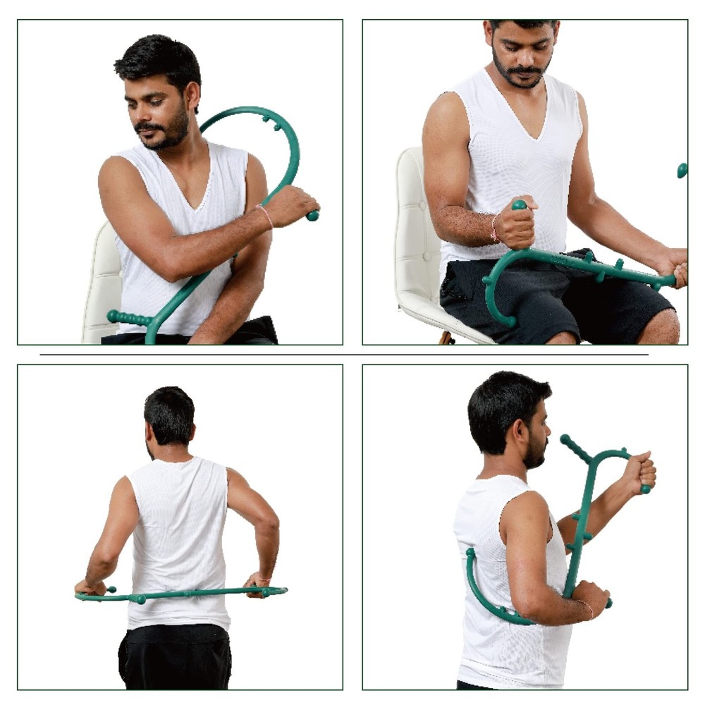 Shrdaepe Massage Trigger Point Cane, Body Deep Tissue, Handheld Back, Neck, S...