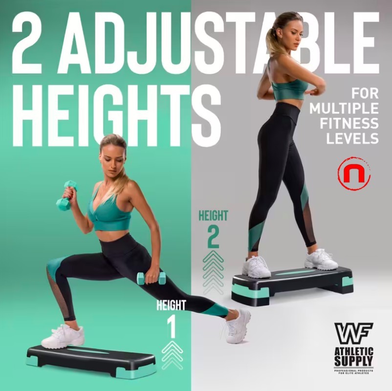 💪 Adjustable Aerobic Stepper Set