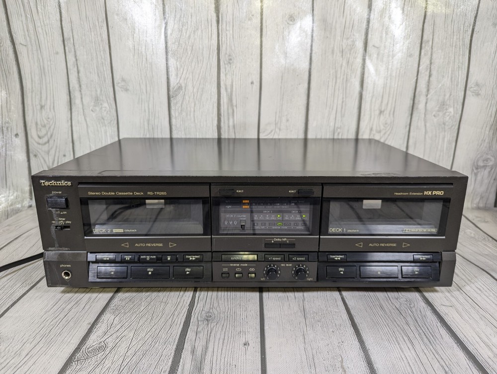 Technics RS-TR265 Stereo Double Cassette Deck HX Pro Retro 90s - TESTED