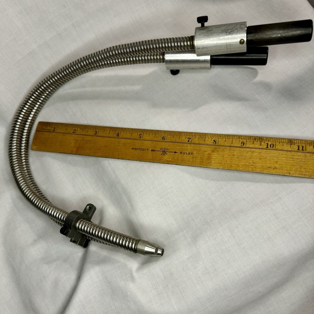 Two Fiber Optic Microscope Light Guide Flex Gooseneck Parts