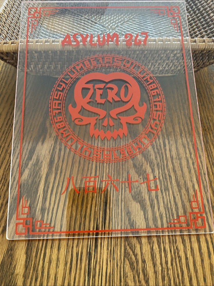 Asylum Cigar Logo Plexiglass Display