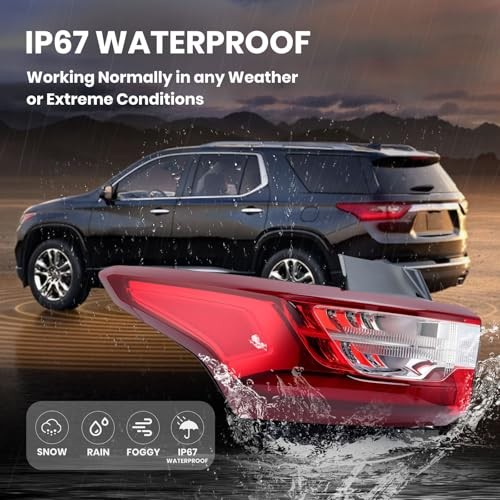 LED Outer Tail Light Compatible with 2018 2019 Left Driver Side For 2018-2020