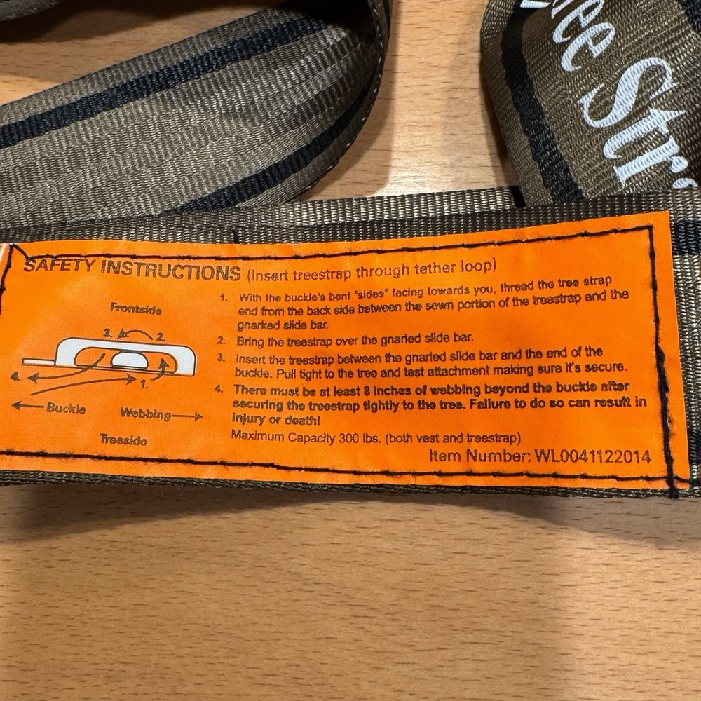 Hunter Safety System Tether Strap Tree Strap Free Shipping Climbing Tree Service