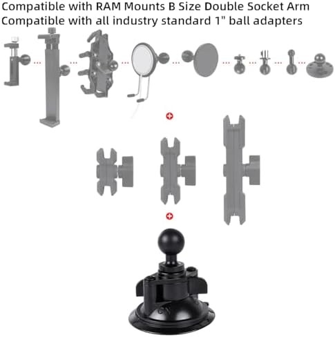 Suction Cup Mount with Ball Head