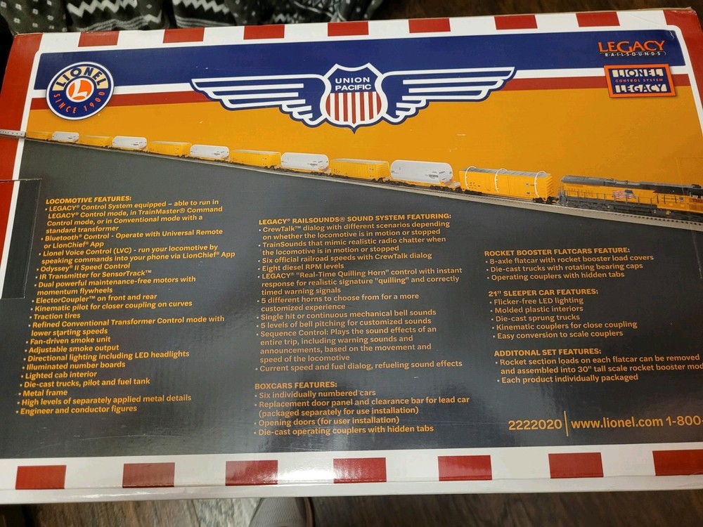 Union Pacific Rocket Booster Train 2222020 NIB